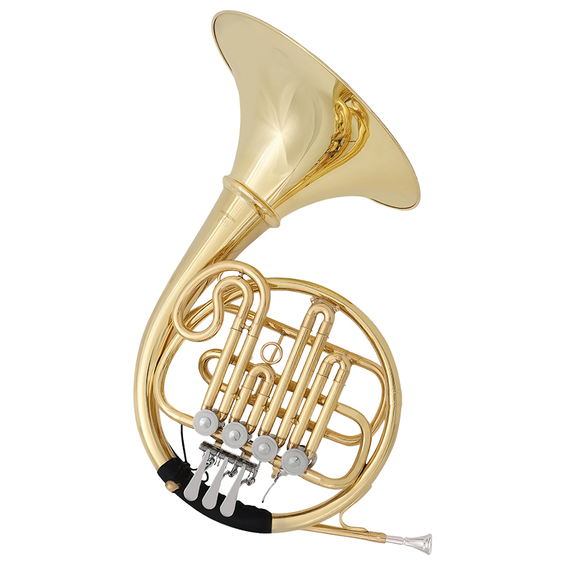 Musical Instrument French - French Horn With Four Keys Lacquer