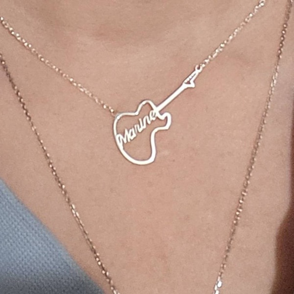 Personalized Guitar Symbol Nam - Musical Instrument With Names ulasan dan harga
