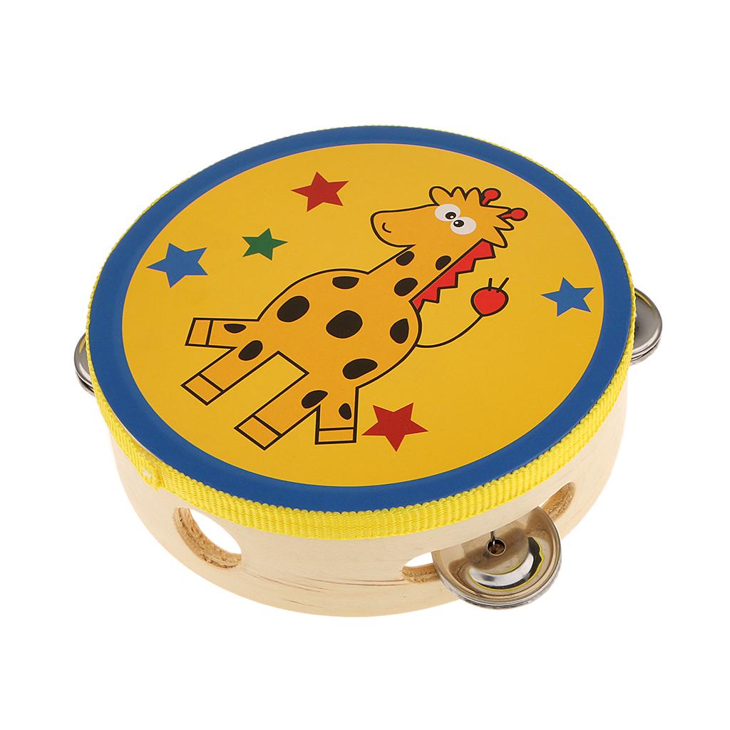 Wooden Tambourine Small Hand P - Musical Instrument Tambourine ulasan dan harga