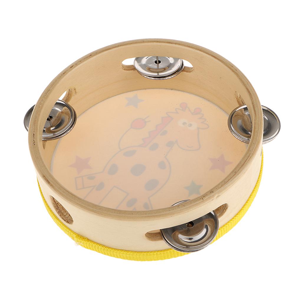 Wooden Tambourine Small Hand P - Musical Instrument Tambourine ulasan dan harga