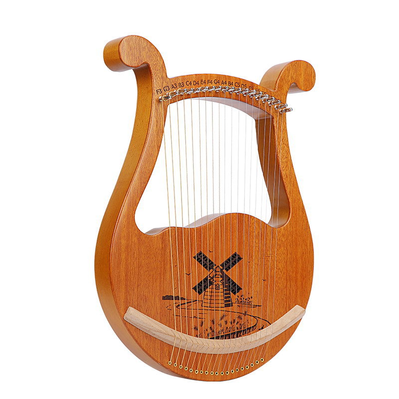 Moon Lyre Harp 19 Strings Beau - Musical Instrument Easy To Learn For Adults ulasan dan harga