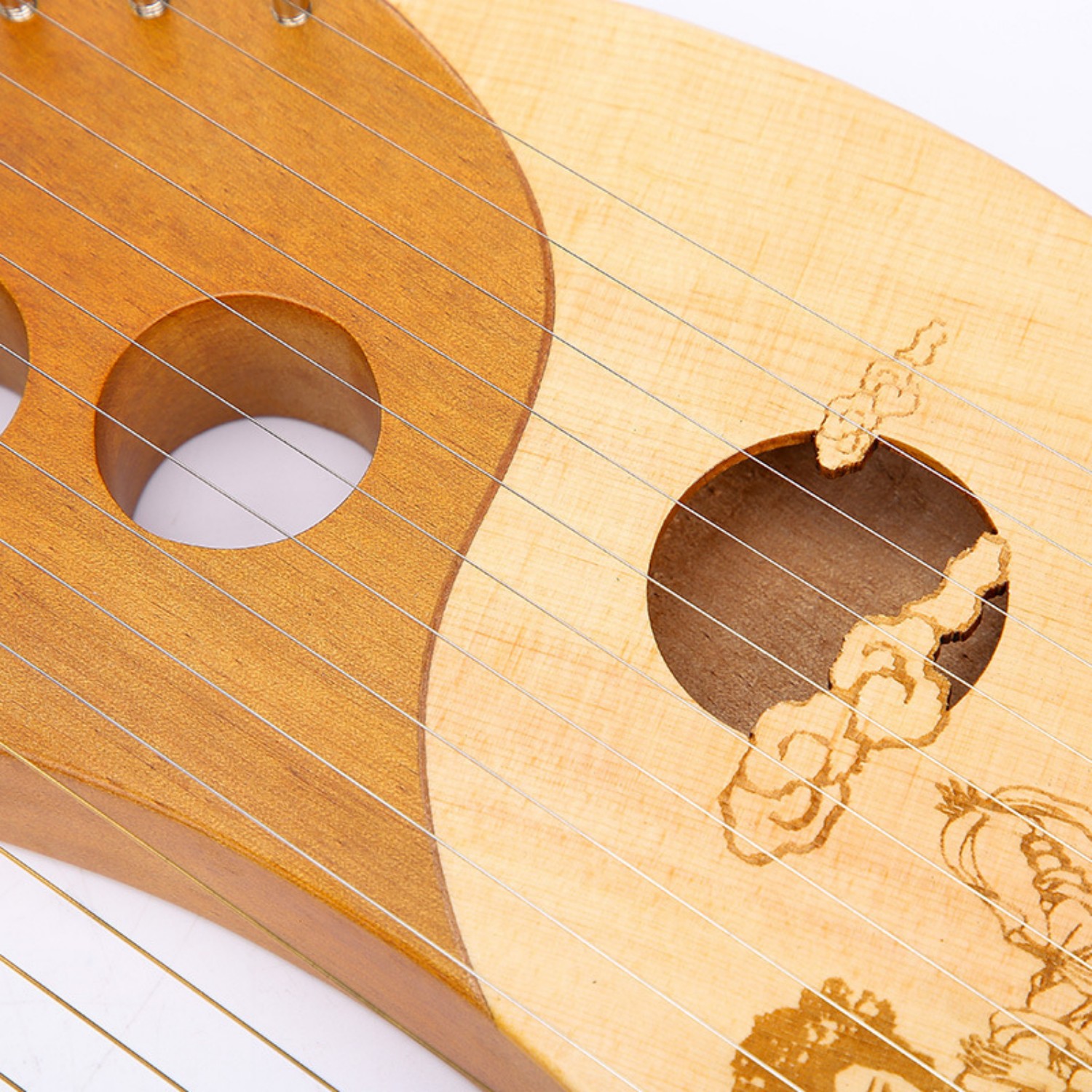 Moon Lyre Harp 19 Strings Beau - Musical Instrument Easy To Learn For Adults ulasan dan harga