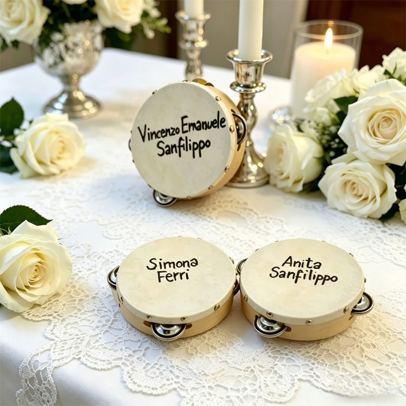 3/5PCS ﻿ Wedding Tambourine Dr - Musical Instrument With Names ulasan dan harga