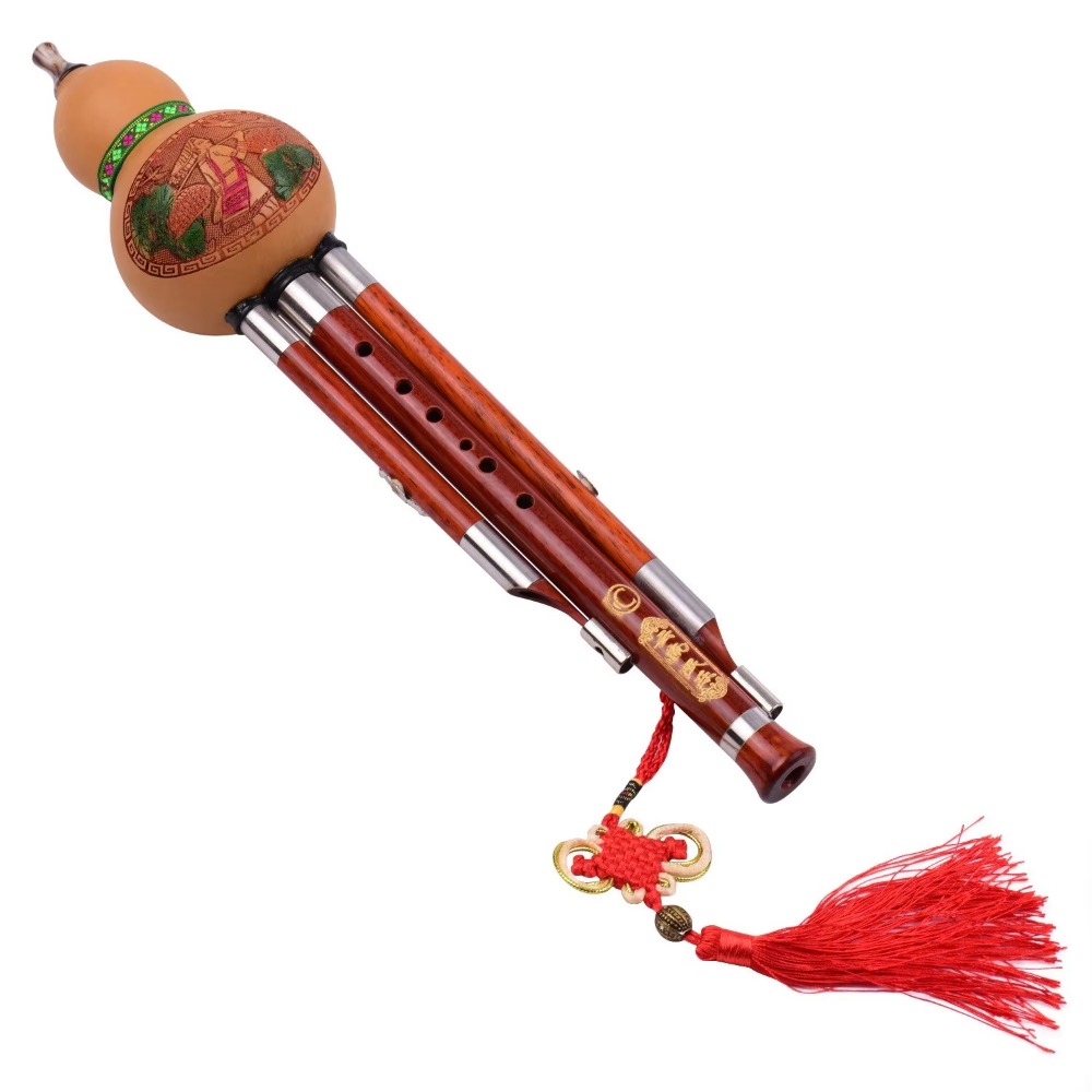 3-Tone C Key Hulusi Gourd Flut - A Musical Instrument With Keys ulasan dan harga