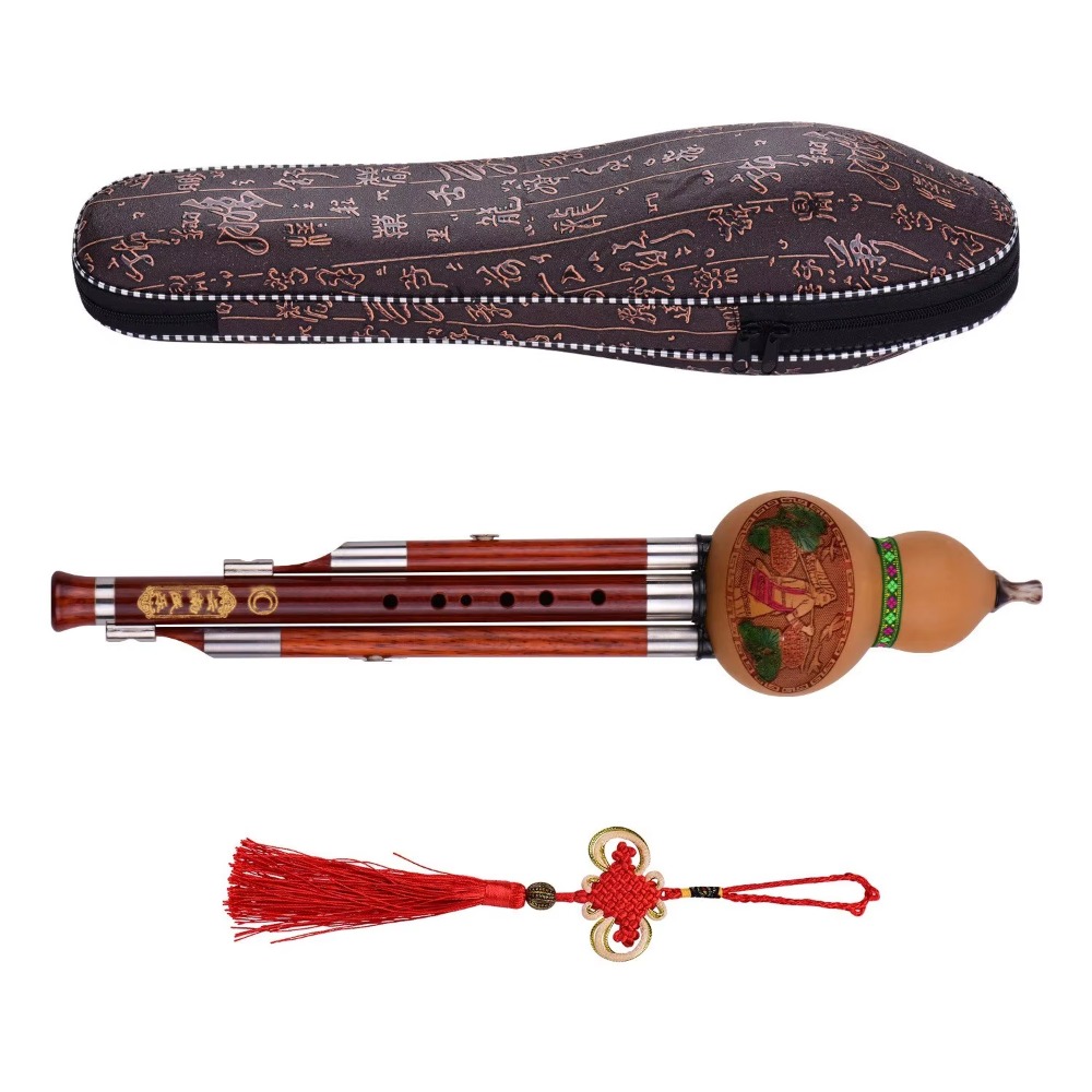 3-Tone C Key Hulusi Gourd Flut - A Musical Instrument With Keys ulasan dan harga