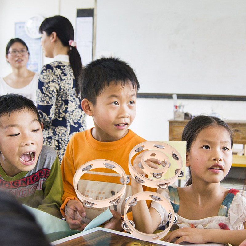 4/6/7/8/10Inch Hand Drums Toys - Musical Instrument Tambourine ulasan dan harga
