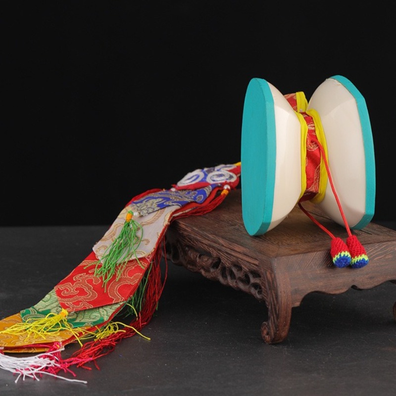 12CM Nepalese Hand Drums With  - Musical Instrument Tambourine ulasan dan harga