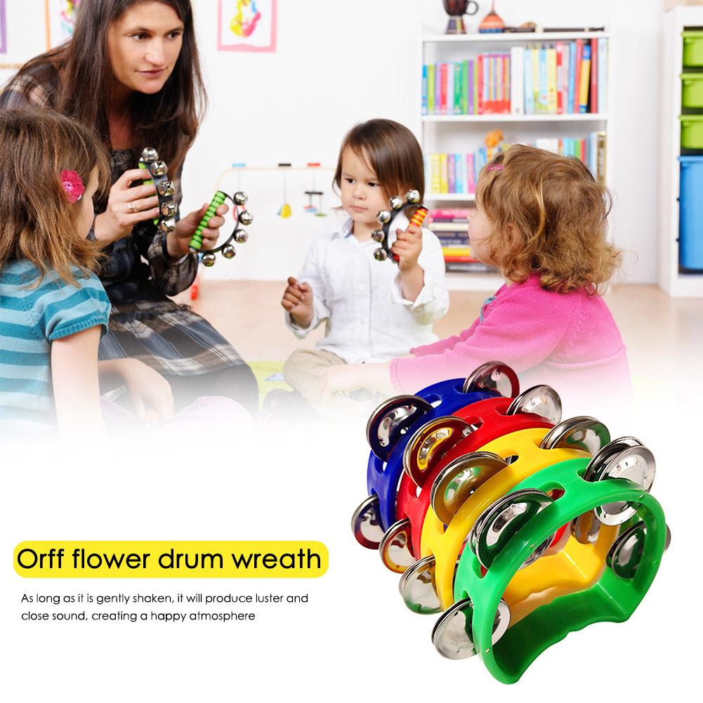 4pcs Tambourine Jingles Rattle - Musical Instrument Tambourine ulasan dan harga