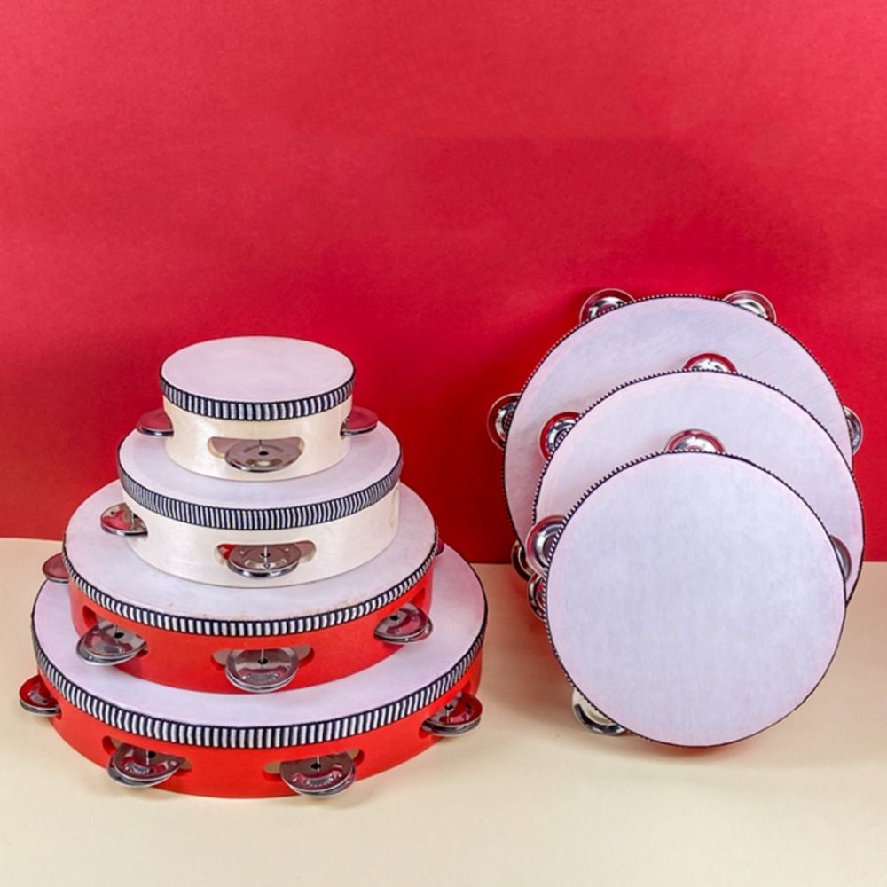 4/6/8/10 Inch Hand Held Drum W - Musical Instrument Tambourine ulasan dan harga