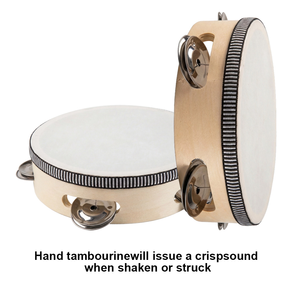 6inch Hand Held Drum Tambourin - Musical Instrument Tambourine ulasan dan harga