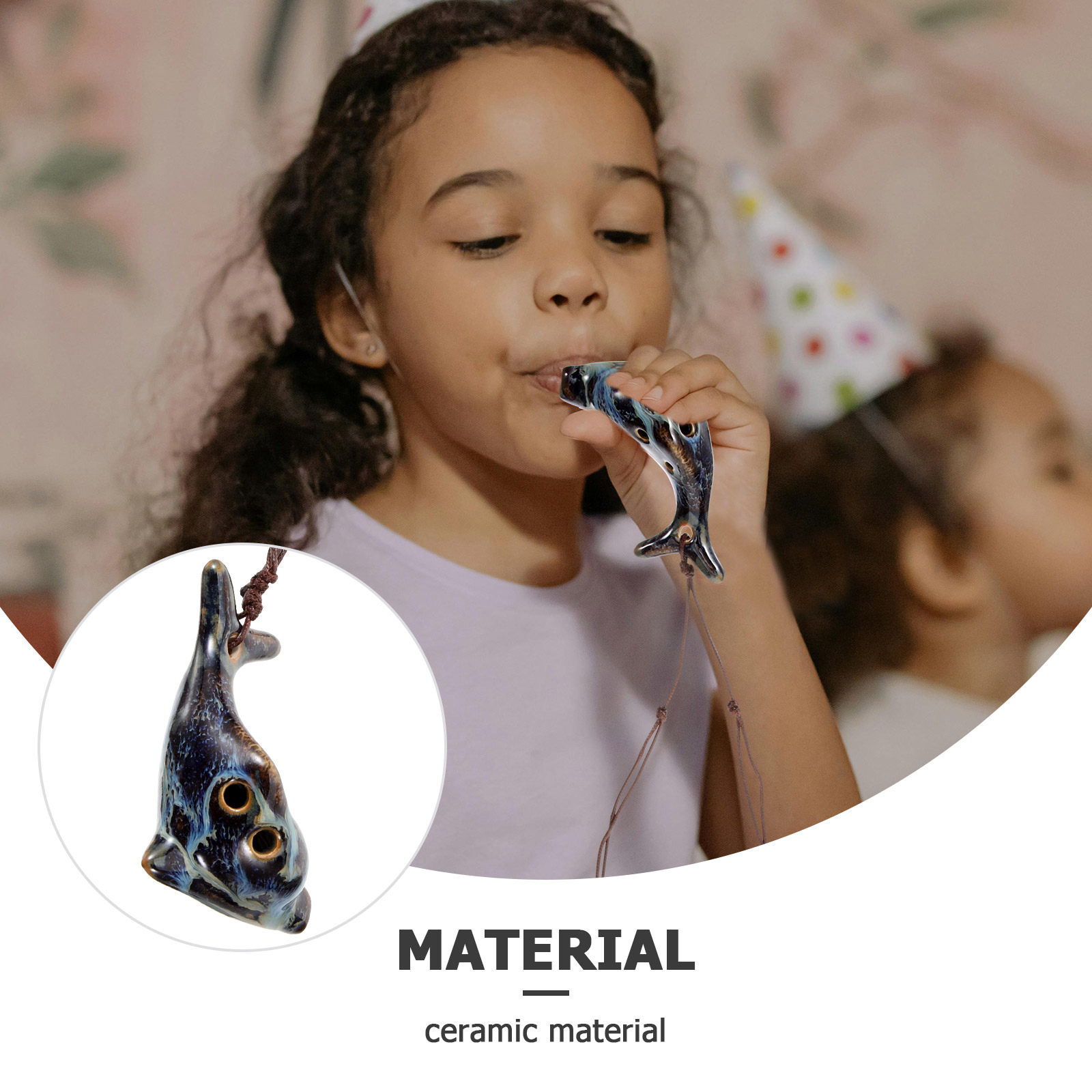 6 Holes Portable Ceramic Ocari - Musical Instrument Easy To Learn For Adults ulasan dan harga
