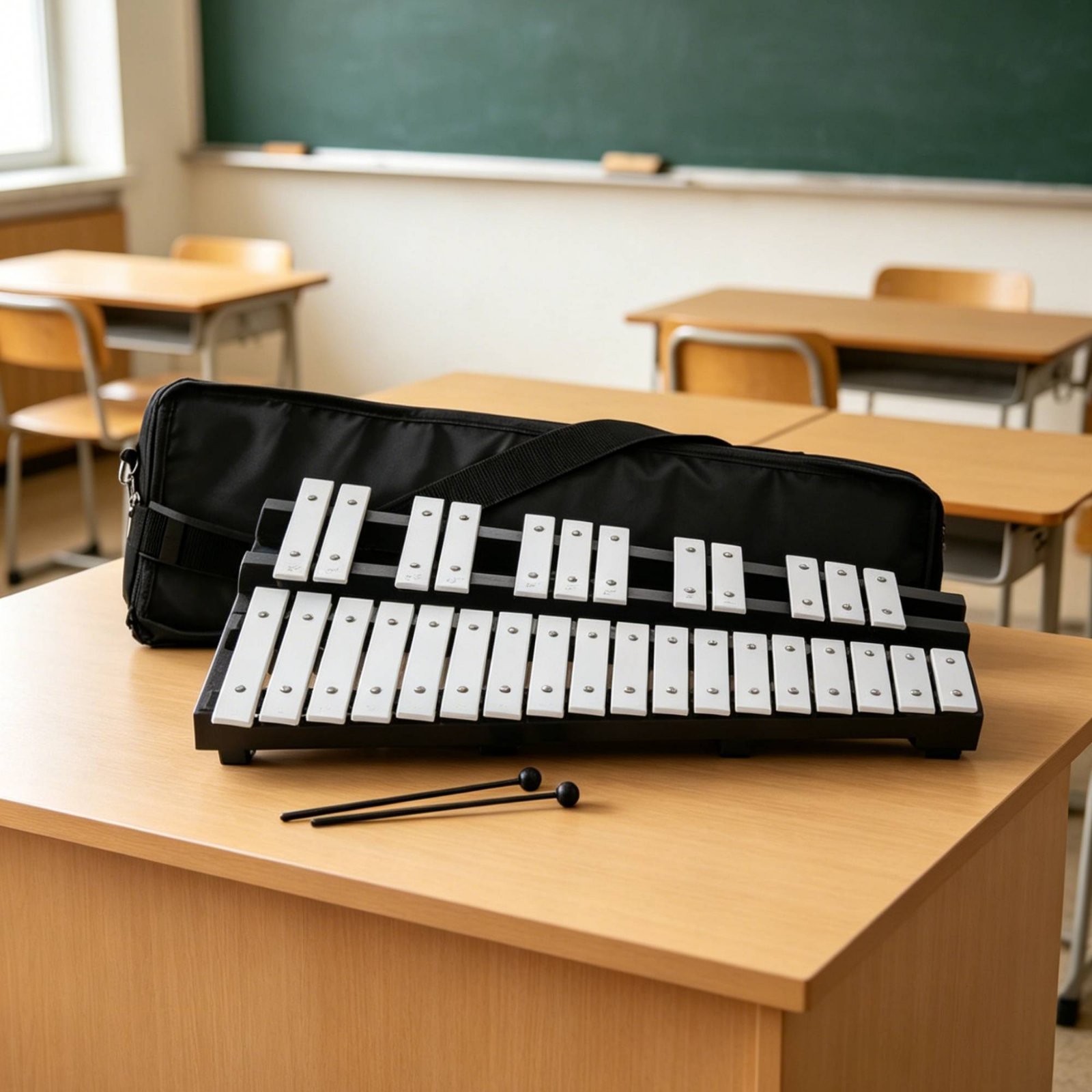 Aluminum Bar Xylophone with Ca - Musical Instrument Park ulasan dan harga