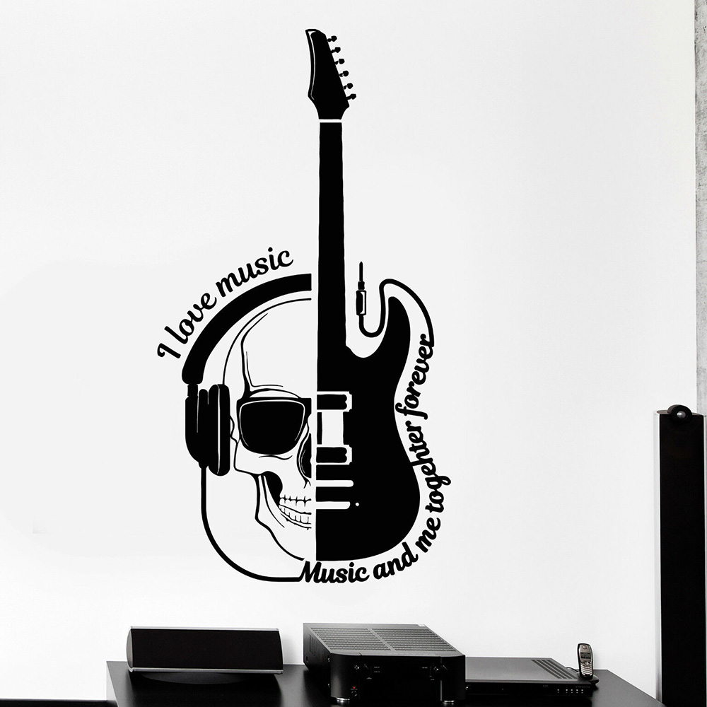 Vinyl Wall Decal Music Notes R - Musical Instrument Quotes ulasan dan harga